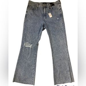 Express Acid Wash High Rise Boot Cut Jeans - Women size 14
